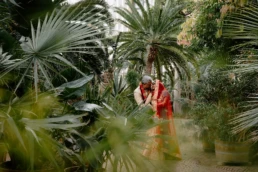 Bruiloftfotografie in de hortus botanicus amsterdam